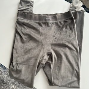 SKIMS size L velour leggings (gunmetal)
